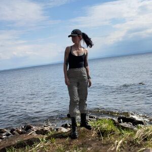 Forever 21 Reflective Camo Gray Cargo Pants